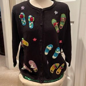 Emma Tricot 2003 vintage flip flop sweater xl